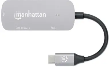 Manhattan Manhattan Docking Station USB-C a HDMI, 3 en 1 con Manhattan Manhattan Docking Station USB-C a HDMI, 3 en 1 con