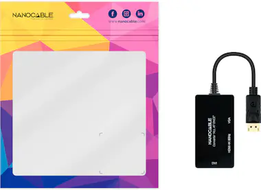 Nanocable Nanocable Conversor DISPLAYPORT a HDMI/DVI/VGA, 20 Nanocable Nanocable Conversor DISPLAYPORT a HDMI/DVI/VGA, 20