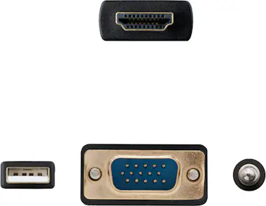 Nanocable Nanocable Cable Conversor HDMI a VGA+Audio+USB, 1. Nanocable Nanocable Cable Conversor HDMI a VGA+Audio+USB, 1.
