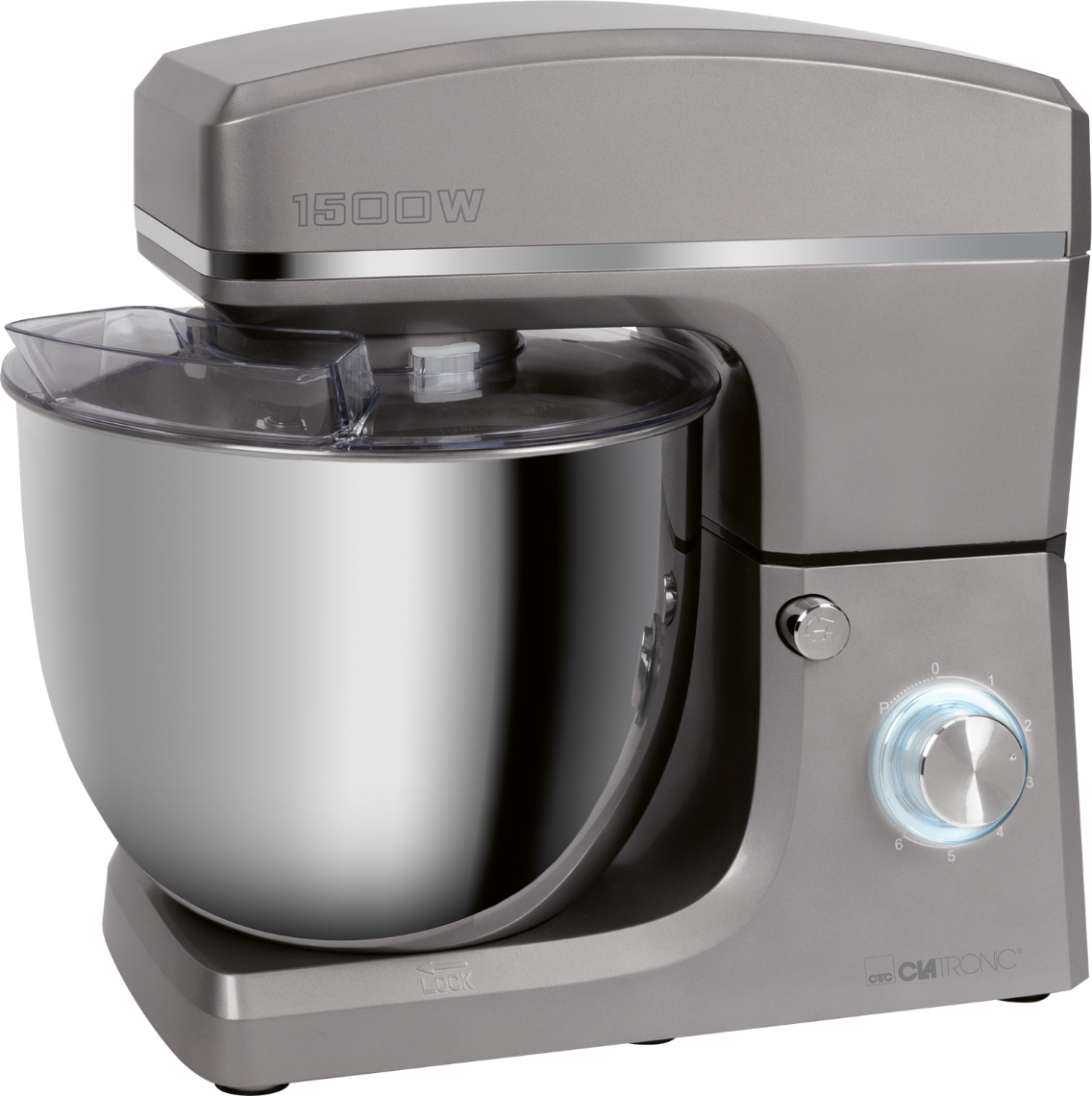 clatronic km 3765 robot de cocina 1500 w 10 l acero inoxidable
