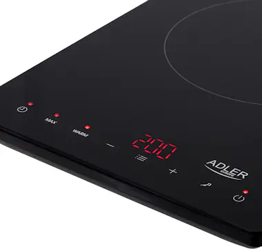 ADLER Adler AD 6513 hobs Negro Encimera 29 cm Con placa ADLER Adler AD 6513 hobs Negro Encimera 29 cm Con placa