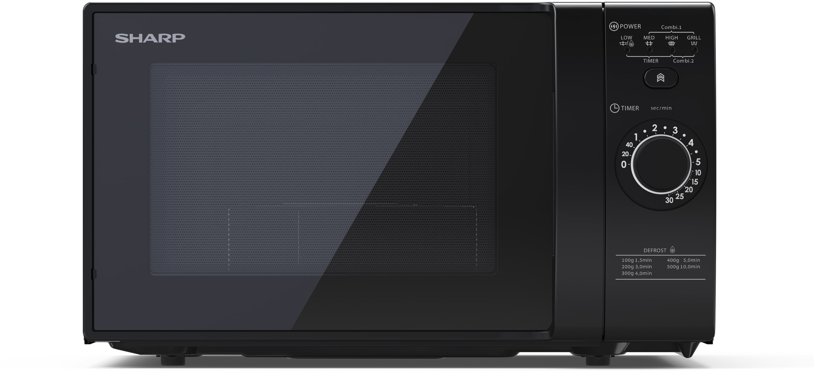sharp yc-gg02e-b microondas encimera microondas con grill 20 l 700 w negro