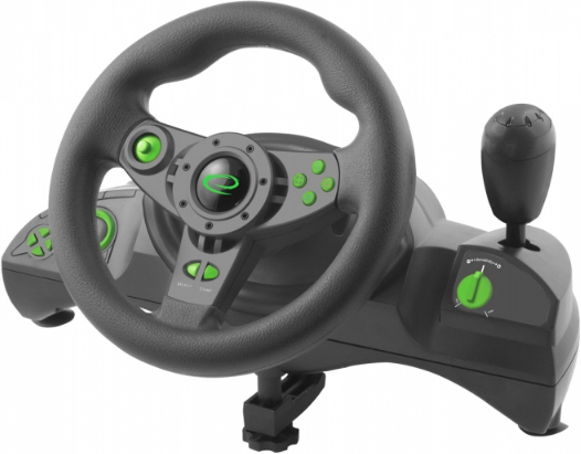 esperanza egw102 mando y volante negro verde usb digital pc playstation 3