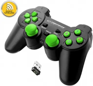 Esperanza Esperanza EGG108G mando y volante Negro, Verde USB Esperanza Esperanza EGG108G mando y volante Negro, Verde USB