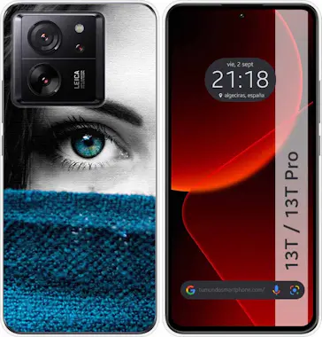 Tumundosmartphone Funda Silicona Xiaomi 13T / 13T Pro 5G Ojo Tumundosmartphone Funda Silicona Xiaomi 13T / 13T Pro 5G Ojo