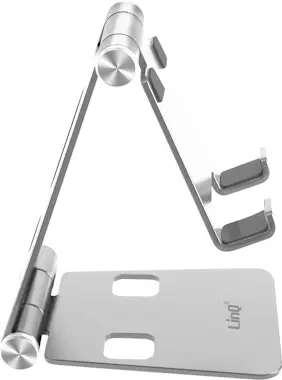 LinQ Soporte de sobremesa plegable ultracompacto en Pla LinQ Soporte de sobremesa plegable ultracompacto en Pla