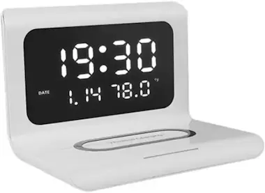 OEM Reloj despertador con cargador - Blanco OEM Reloj despertador con cargador - Blanco