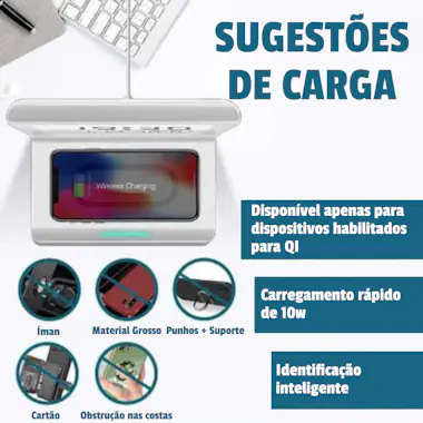 OEM Reloj despertador con cargador - Blanco OEM Reloj despertador con cargador - Blanco