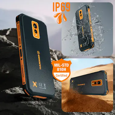 HAMMER Smartphone Energy X 4G LTE resistente al agua IP69 HAMMER Smartphone Energy X 4G LTE resistente al agua IP69