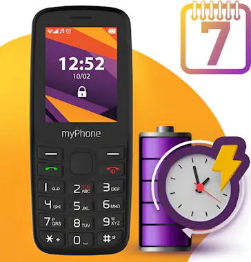 Myphone Teléfono móvil negro myPhone 6410 4G LTE Fácil de Myphone Teléfono móvil negro myPhone 6410 4G LTE Fácil de
