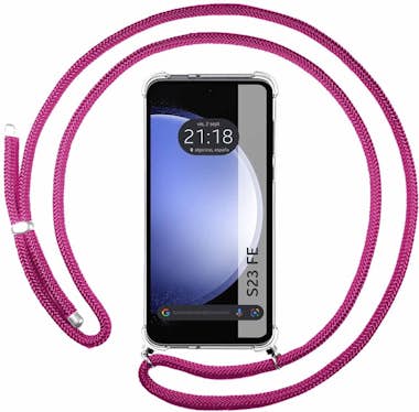 Tumundosmartphone Funda Colgante Samsung Galaxy S23 FE 5G Cordon Ros Tumundosmartphone Funda Colgante Samsung Galaxy S23 FE 5G Cordon Ros