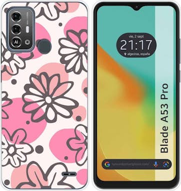 Tumundosmartphone Funda Silicona Zte Blade A53 Pro Flores 09 Tumundosmartphone Funda Silicona Zte Blade A53 Pro Flores 09