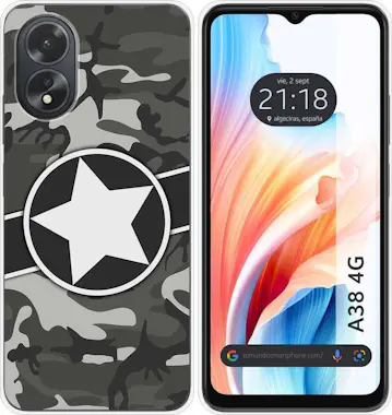 Tumundosmartphone Funda Silicona Oppo A38 4G Camuflaje 02 Tumundosmartphone Funda Silicona Oppo A38 4G Camuflaje 02