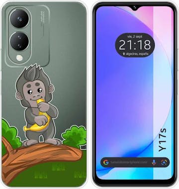 Tumundosmartphone Funda Silicona Vivo Y17s Mono Tumundosmartphone Funda Silicona Vivo Y17s Mono