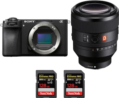 Sony A6700 + FE 50mm f/1.2 GM + 2 SanDisk 128GB Extreme Sony A6700 + FE 50mm f/1.2 GM + 2 SanDisk 128GB Extreme