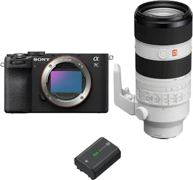 Sony A7C II Negro + FE 70-200mm f/2.8 GM OSS II + 1 NP- Sony A7C II Negro + FE 70-200mm f/2.8 GM OSS II + 1 NP-
