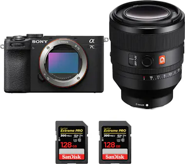Sony A7C II Negro + FE 50mm f/1.2 GM + 2 SanDisk 128GB Sony A7C II Negro + FE 50mm f/1.2 GM + 2 SanDisk 128GB
