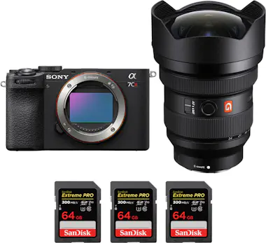 Sony A7CR Negro + FE 12-24mm f/2.8 GM + 3 SanDisk 64GB Sony A7CR Negro + FE 12-24mm f/2.8 GM + 3 SanDisk 64GB