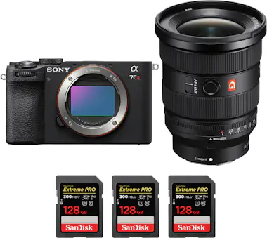 Sony A7CR Negro + FE 16-35mm f/2.8 GM II + 3 SanDisk 12 Sony A7CR Negro + FE 16-35mm f/2.8 GM II + 3 SanDisk 12