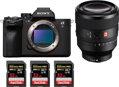 Sony Alpha 7R V + FE 50mm f/1.2 GM + 3 SanDisk 32GB Ext Sony Alpha 7R V + FE 50mm f/1.2 GM + 3 SanDisk 32GB Ext