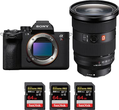 Sony Alpha 7R V + FE 24-70mm f/2.8 GM II + 3 SanDisk 64 Sony Alpha 7R V + FE 24-70mm f/2.8 GM II + 3 SanDisk 64