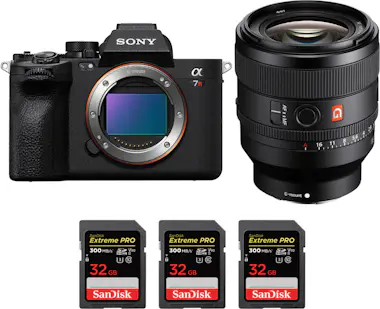 Sony Alpha 7R V + FE 50mm f/1.4 GM + 3 SanDisk 32GB Ext Sony Alpha 7R V + FE 50mm f/1.4 GM + 3 SanDisk 32GB Ext