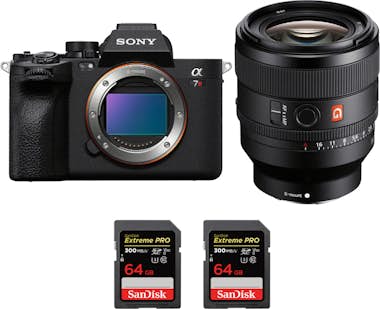 Sony Alpha 7R V + FE 50mm f/1.4 GM + 2 SanDisk 64GB Ext Sony Alpha 7R V + FE 50mm f/1.4 GM + 2 SanDisk 64GB Ext