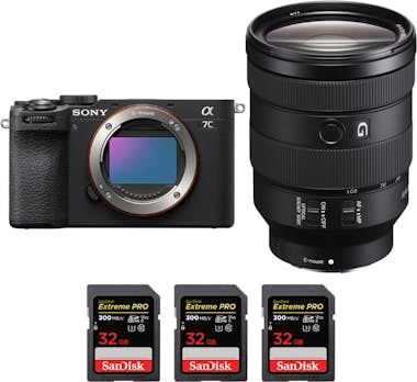 Sony A7C II Negro + FE 24-105mm f/4 G OSS + 3 SanDisk 3 Sony A7C II Negro + FE 24-105mm f/4 G OSS + 3 SanDisk 3