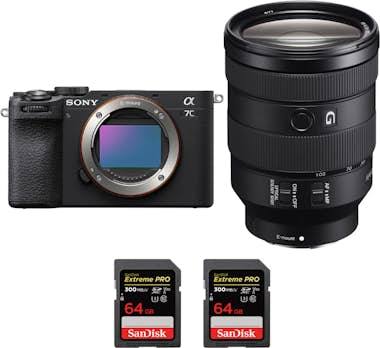 Sony A7C II Negro + FE 24-105mm f/4 G OSS + 2 SanDisk 6 Sony A7C II Negro + FE 24-105mm f/4 G OSS + 2 SanDisk 6