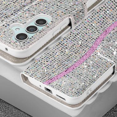 Avizar Funda para Samsung Galaxy A54 5G Glitter Disco Car Avizar Funda para Samsung Galaxy A54 5G Glitter Disco Car