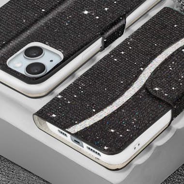 Avizar Funda para iPhone 15 Glitter Disco Cartera Portavi Avizar Funda para iPhone 15 Glitter Disco Cartera Portavi