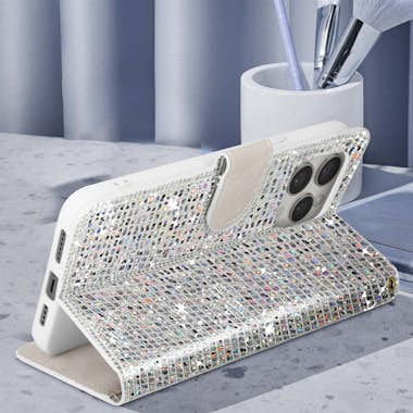 Avizar Funda para iPhone 15 Pro Glitter Disco Cartera Por Avizar Funda para iPhone 15 Pro Glitter Disco Cartera Por