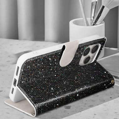 Avizar Funda para iPhone 14 Pro Max Glitter Disco Cartera Avizar Funda para iPhone 14 Pro Max Glitter Disco Cartera