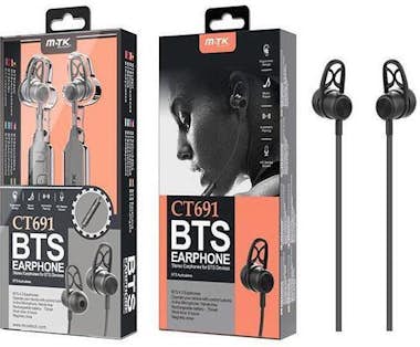 MTK Auriculares bluetooth deportivos ct691 negro mtk MTK Auriculares bluetooth deportivos ct691 negro mtk