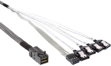 InLine Cable inline mini sas hd sff-8643 a 4x sata + band InLine Cable inline mini sas hd sff-8643 a 4x sata + band