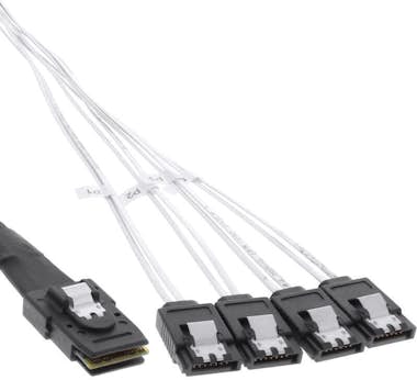InLine Cable sas inline mini sas sff8087 a 4x sata ocr di InLine Cable sas inline mini sas sff8087 a 4x sata ocr di