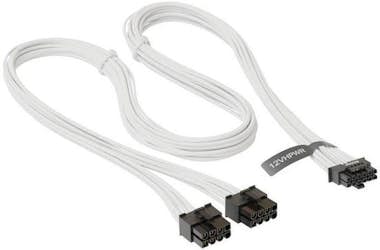 Seasonic Cable adaptador pcie seasonic 12vhpwr blanco, 0,75 Seasonic Cable adaptador pcie seasonic 12vhpwr blanco, 0,75