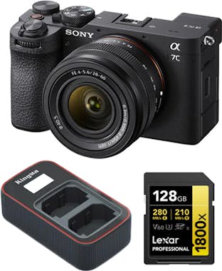 Sony A7C II (28-60mm) Negro Kit+Lexar 128GB Professiona Sony A7C II (28-60mm) Negro Kit+Lexar 128GB Professiona