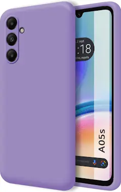 Tumundosmartphone Funda Silicona Líquida Samsung Galaxy A05s Morada Tumundosmartphone Funda Silicona Líquida Samsung Galaxy A05s Morada