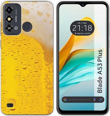 Tumundosmartphone Funda Silicona ZTE Blade A53 Plus Cerveza Tumundosmartphone Funda Silicona ZTE Blade A53 Plus Cerveza