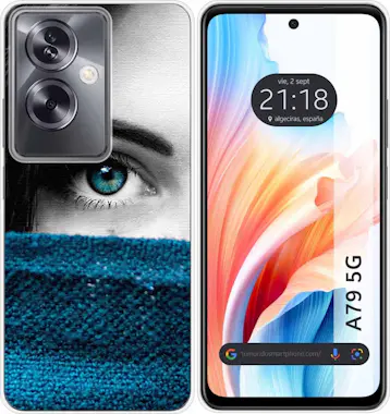 Tumundosmartphone Funda Silicona Oppo A79 5G Ojo Tumundosmartphone Funda Silicona Oppo A79 5G Ojo