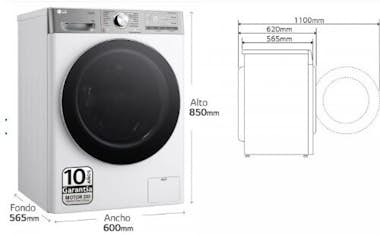 LG Lavadora F4WR9009A2W 9KG 1400RPM LG Lavadora F4WR9009A2W 9KG 1400RPM