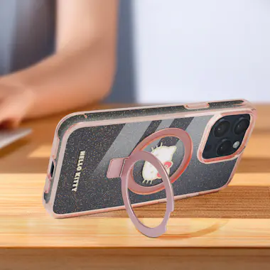 Hello Kitty HELLO KITTY Funda MagSafe para iPhone 15 Pro Max F Hello Kitty HELLO KITTY Funda MagSafe para iPhone 15 Pro Max F