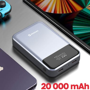 Swissten Batería externa 20000mAh para portátil y MacBook U