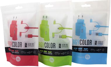 Muvit Life muvit life pack cargador de coche usb+cargador de Muvit Life muvit life pack cargador de coche usb+cargador de