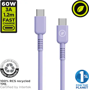 Muvit muvit for change cable Tipo C a Tipo C 3A/60W 1.2m Muvit muvit for change cable Tipo C a Tipo C 3A/60W 1.2m