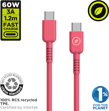 Muvit muvit for change cable Tipo C a Tipo C 3A/60W 1.2m Muvit muvit for change cable Tipo C a Tipo C 3A/60W 1.2m