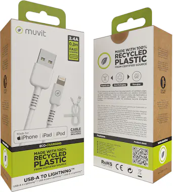 Muvit muvit for change cable USB a Lightning MFI 2,4A/12 Muvit muvit for change cable USB a Lightning MFI 2,4A/12