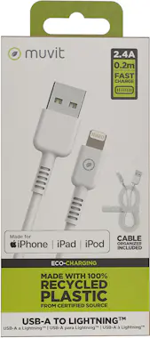 Muvit muvit for change cable USB a Lightning MFI 2,4A/12 Muvit muvit for change cable USB a Lightning MFI 2,4A/12