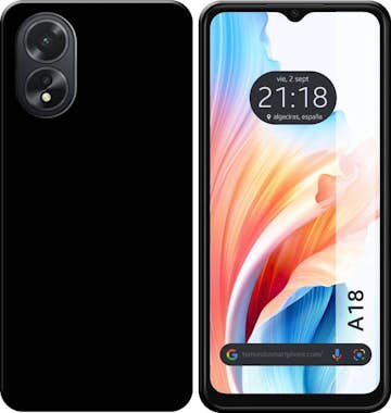 Tumundosmartphone Funda Silicona Gel TPU Negra Oppo A18 Tumundosmartphone Funda Silicona Gel TPU Negra Oppo A18
